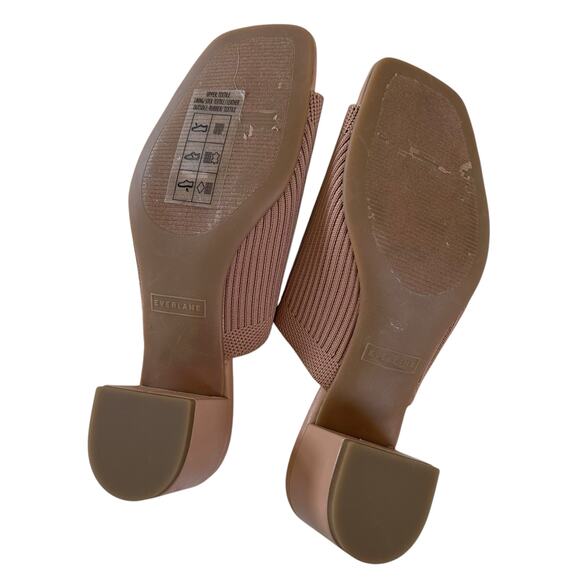 EVERLANE Women’s‎ The Glove Block Heel Mule in ReKnit Blush Tan-Size 6.5 - Picture 7 of 7